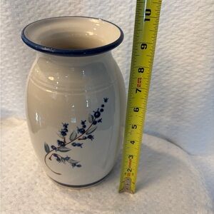 Olde Cape Cod Stoneware Vase - Blueberry Pattern - Pristine Condition!